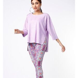 Mira Rae Lilac Polyester Top size small
